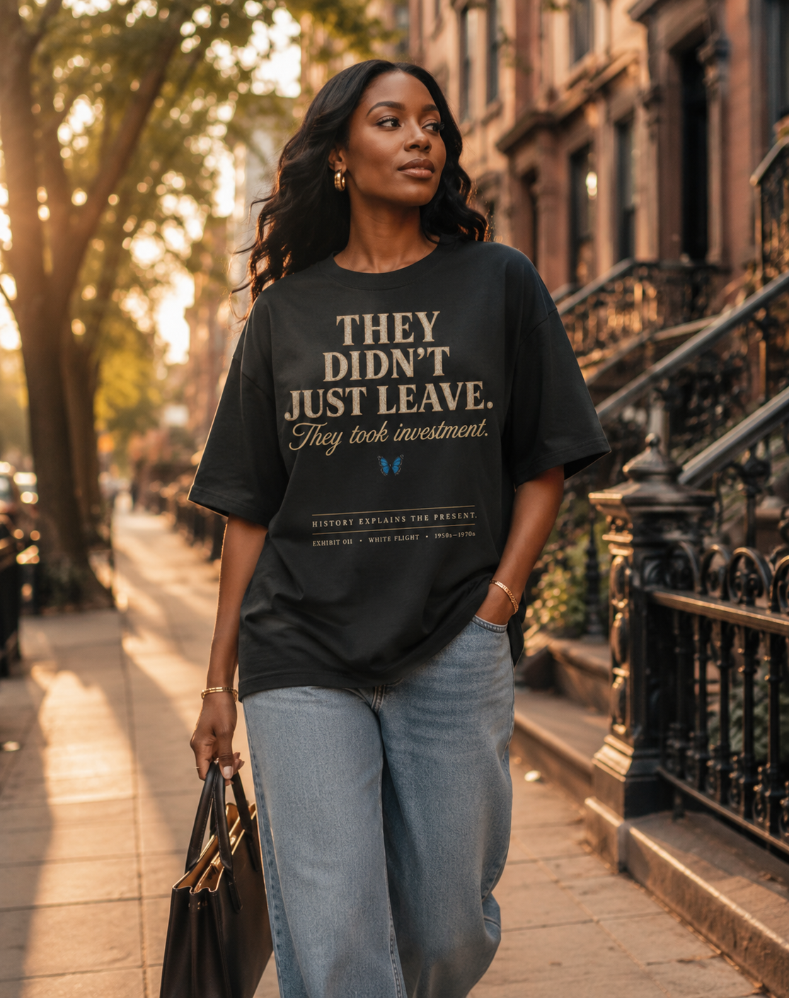 They Didn't Just Leave Shirt | White Flight History T-Shirt | Black History Museum Graphic Tee | History Explains the Present™ | Premium Educational Streetwear