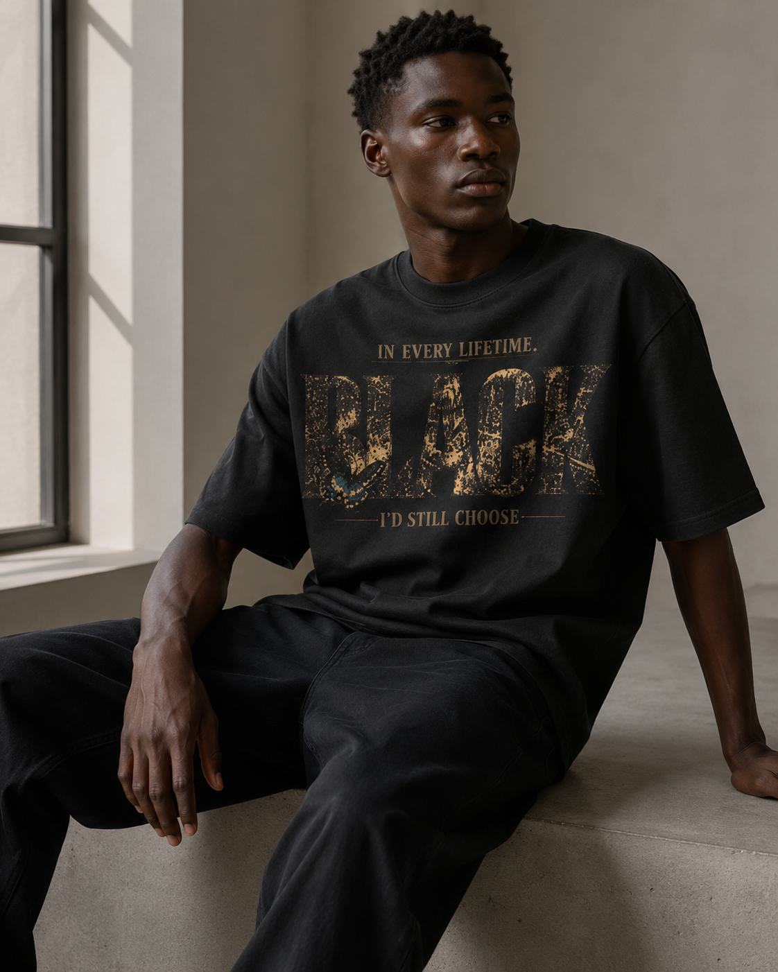 In Every Lifetime, I'd Still Choose Black Oversized Heavyweight Tee