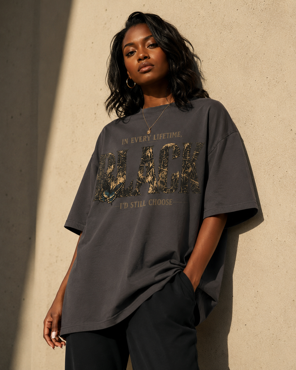 In Every Lifetime, I'd Still Choose Black Oversized Heavyweight Tee