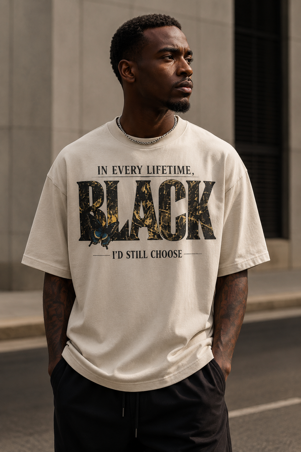 In Every Lifetime, I'd Still Choose Black Oversized Heavyweight Tee
