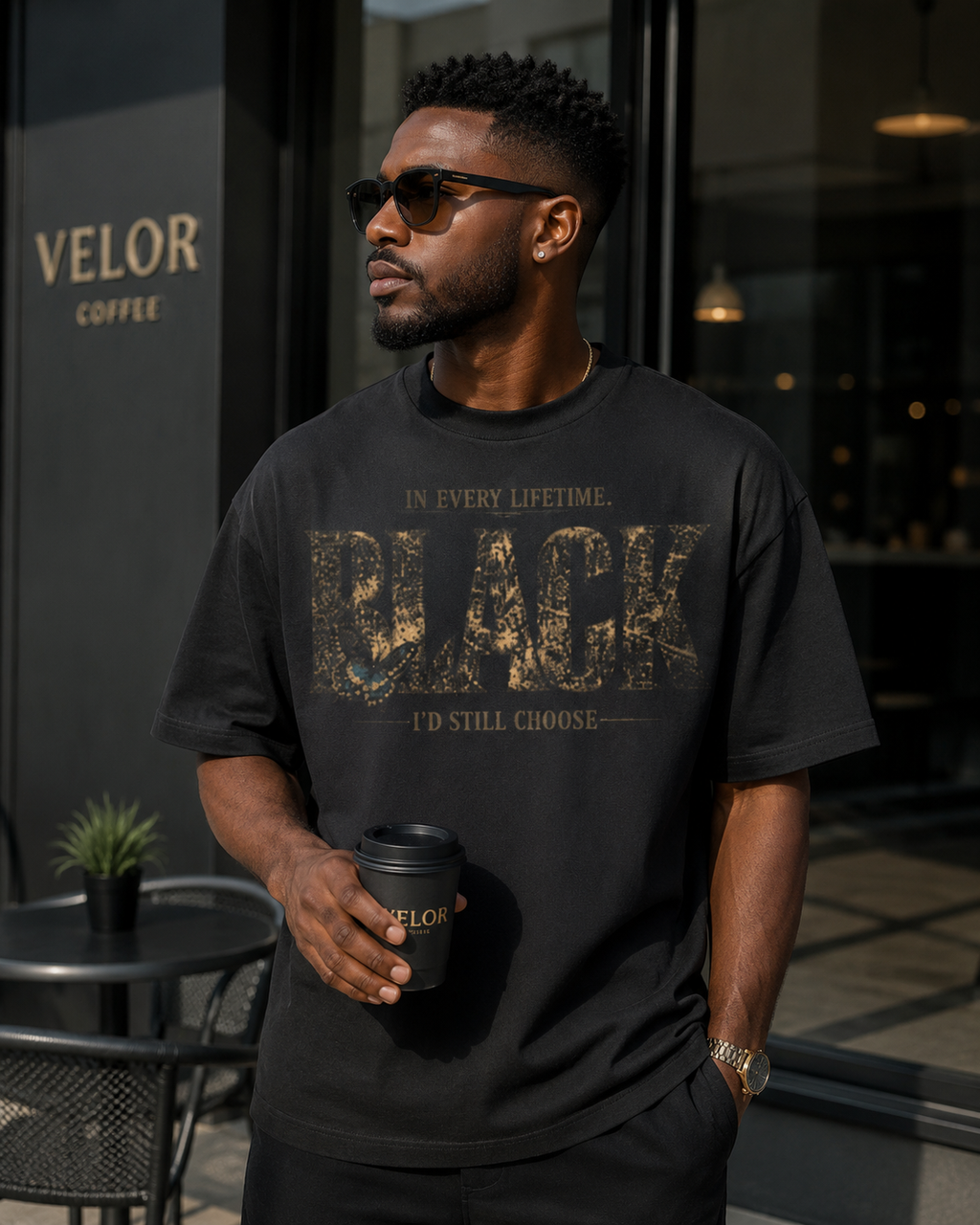 In Every Lifetime, I'd Still Choose Black Oversized Heavyweight Tee