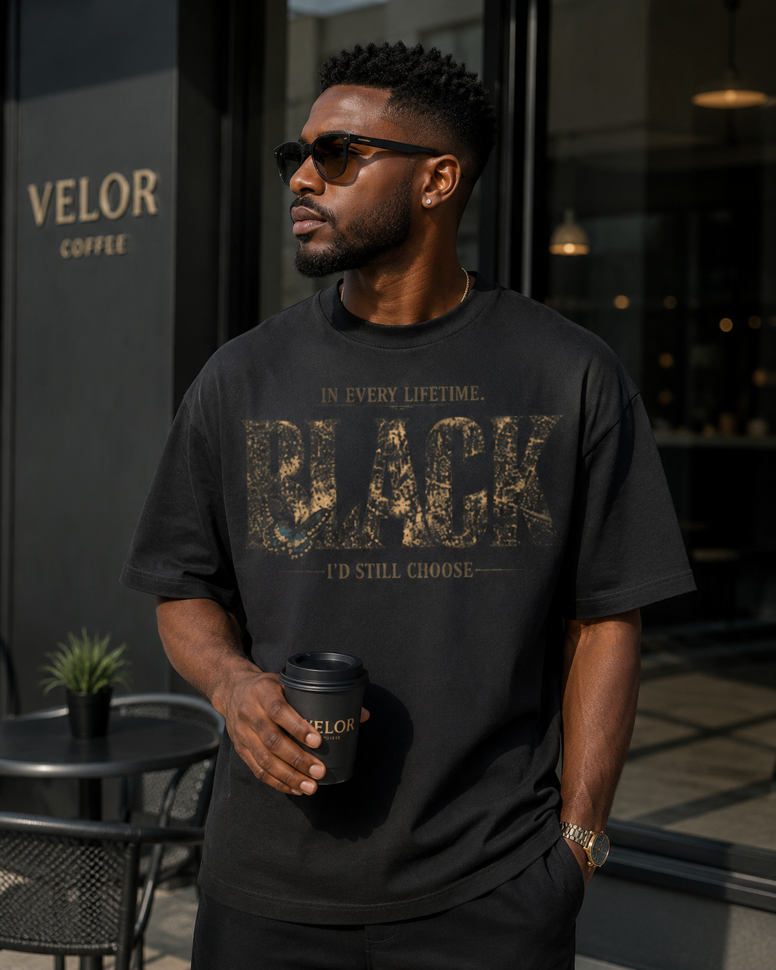 In Every Lifetime, I'd Still Choose Black Oversized Heavyweight Tee