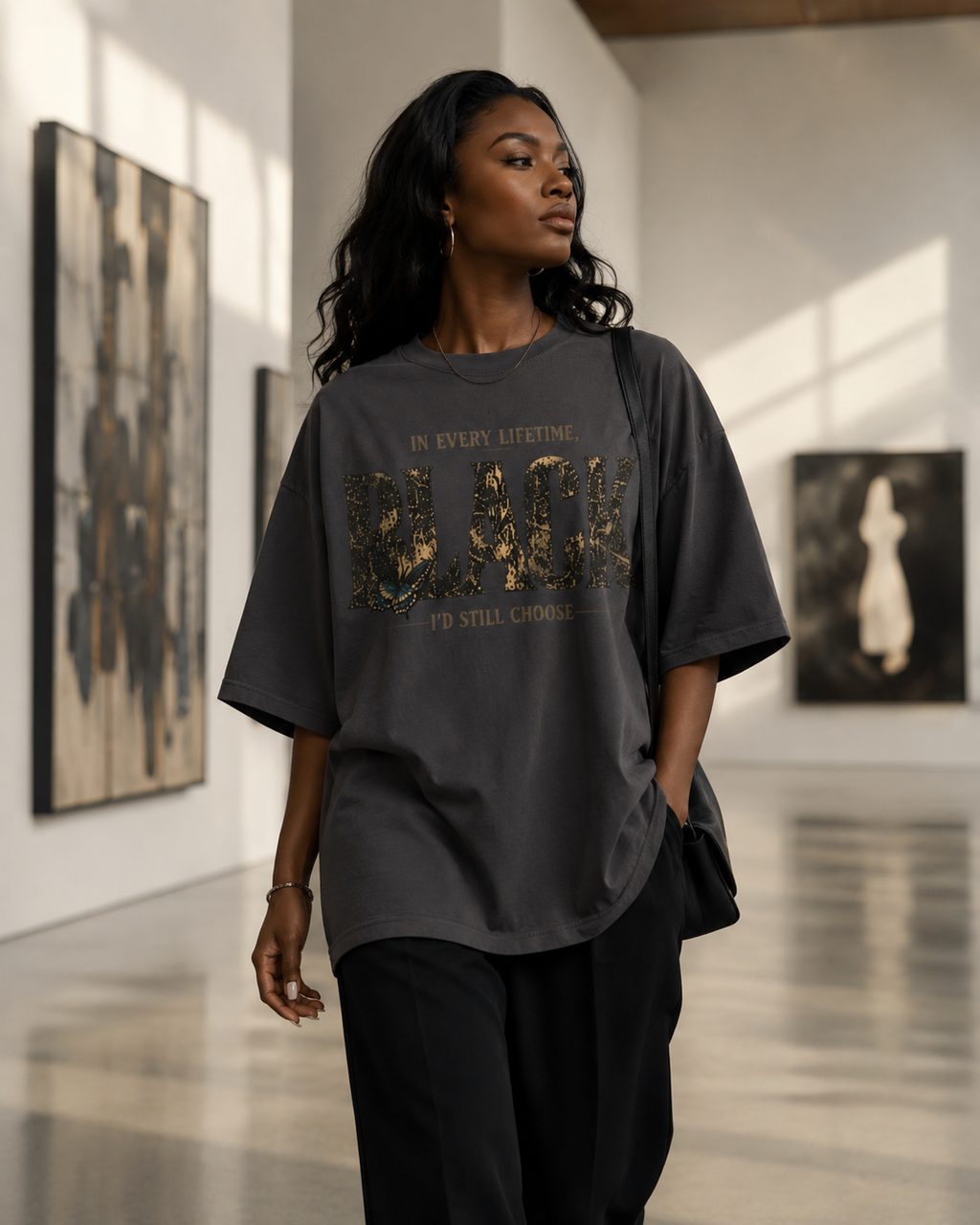 In Every Lifetime, I'd Still Choose Black Oversized Heavyweight Tee