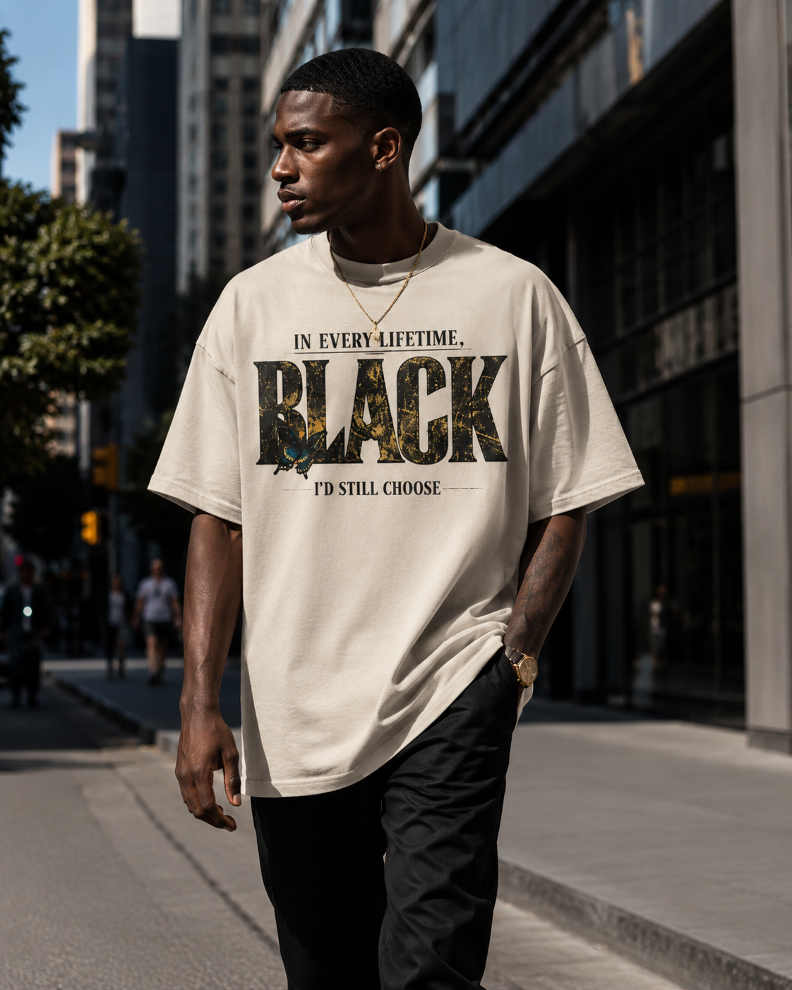 In Every Lifetime, I'd Still Choose Black Oversized Heavyweight Tee