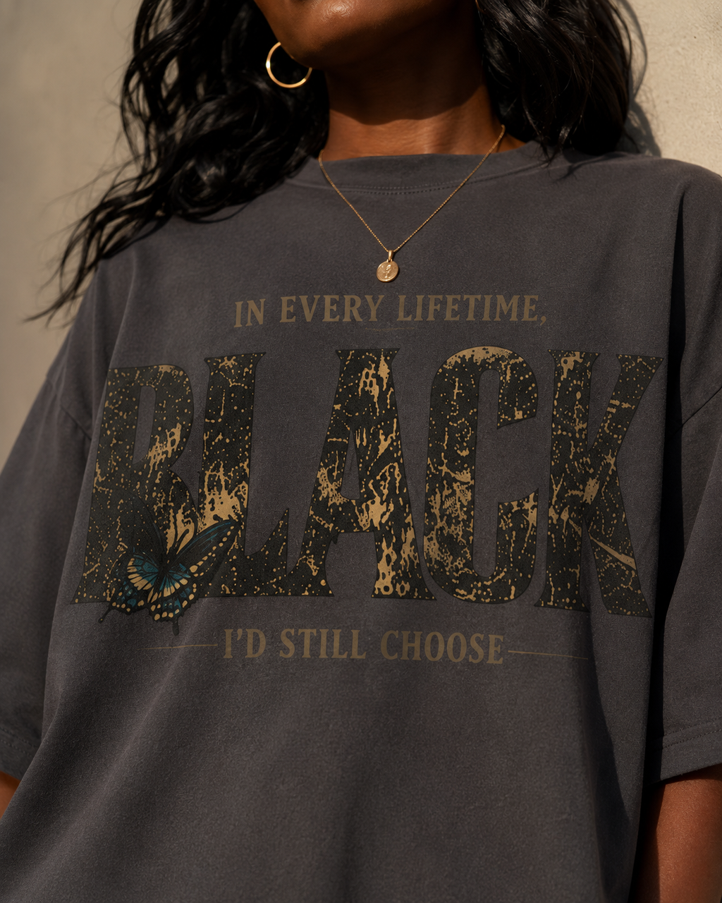 In Every Lifetime, I'd Still Choose Black Oversized Heavyweight Tee