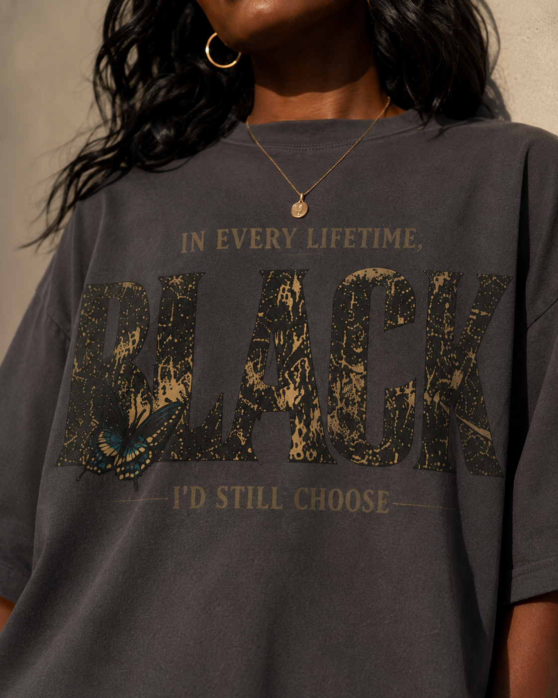 In Every Lifetime, I'd Still Choose Black Oversized Heavyweight Tee
