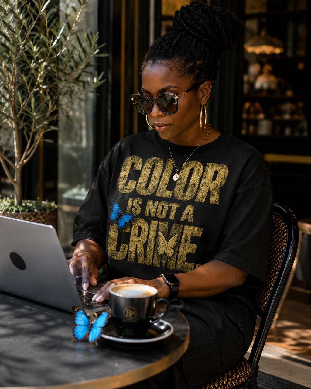 Color Is Not a Crime. | Premium Oversized Graphic T-Shirt |