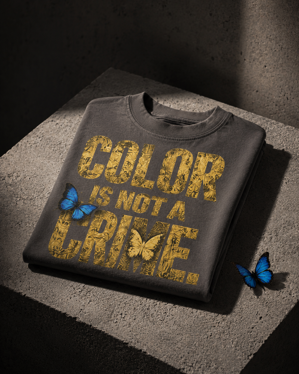 Color Is Not a Crime. | Premium Oversized Graphic T-Shirt |