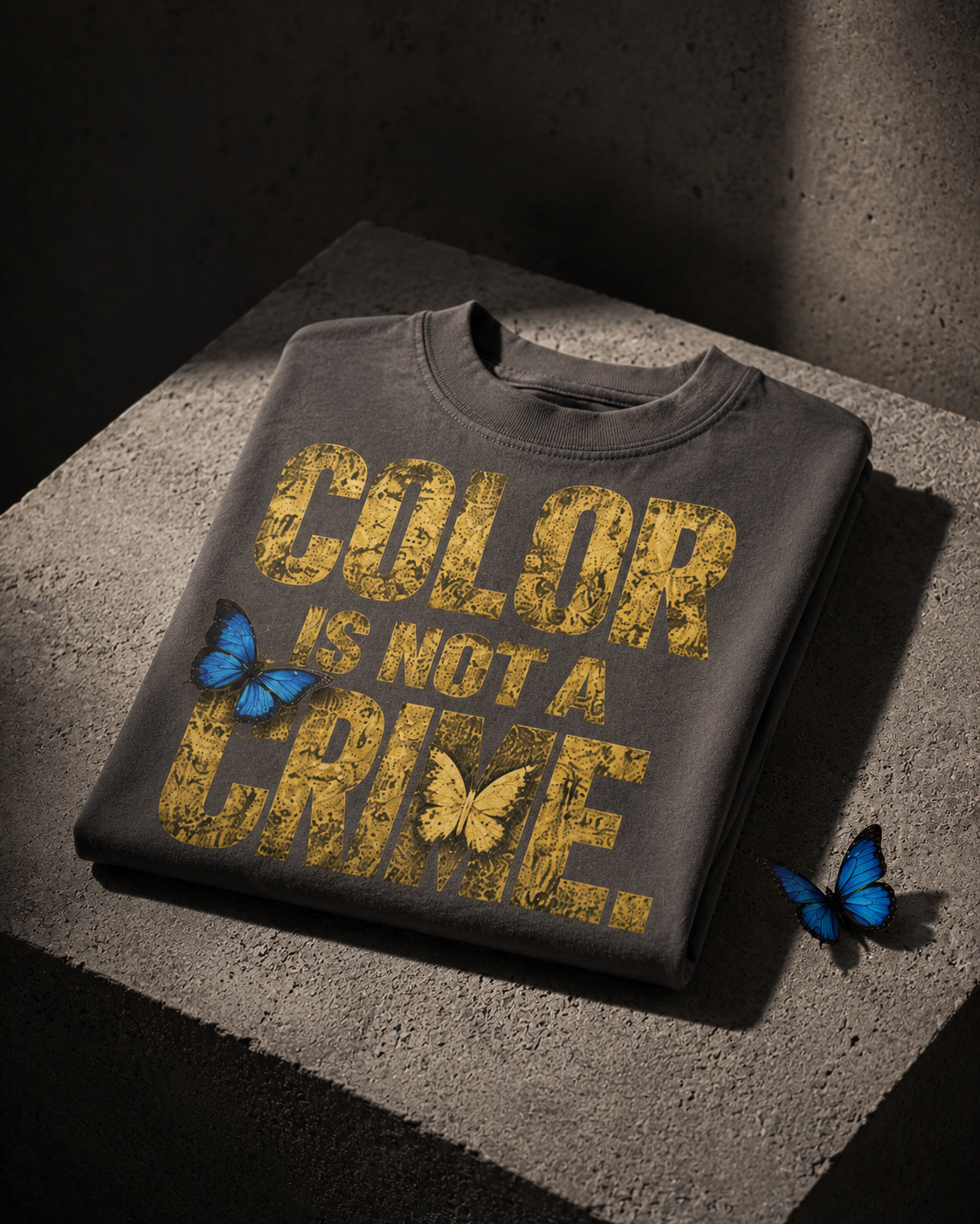Color Is Not a Crime. | Premium Oversized Graphic T-Shirt |