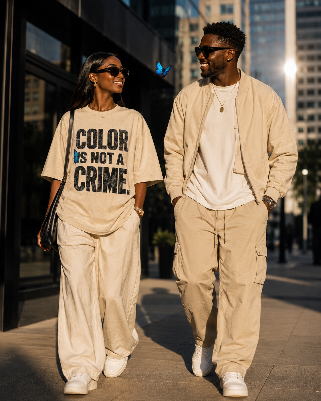 Color Is Not a Crime. | Premium Oversized Graphic T-Shirt |