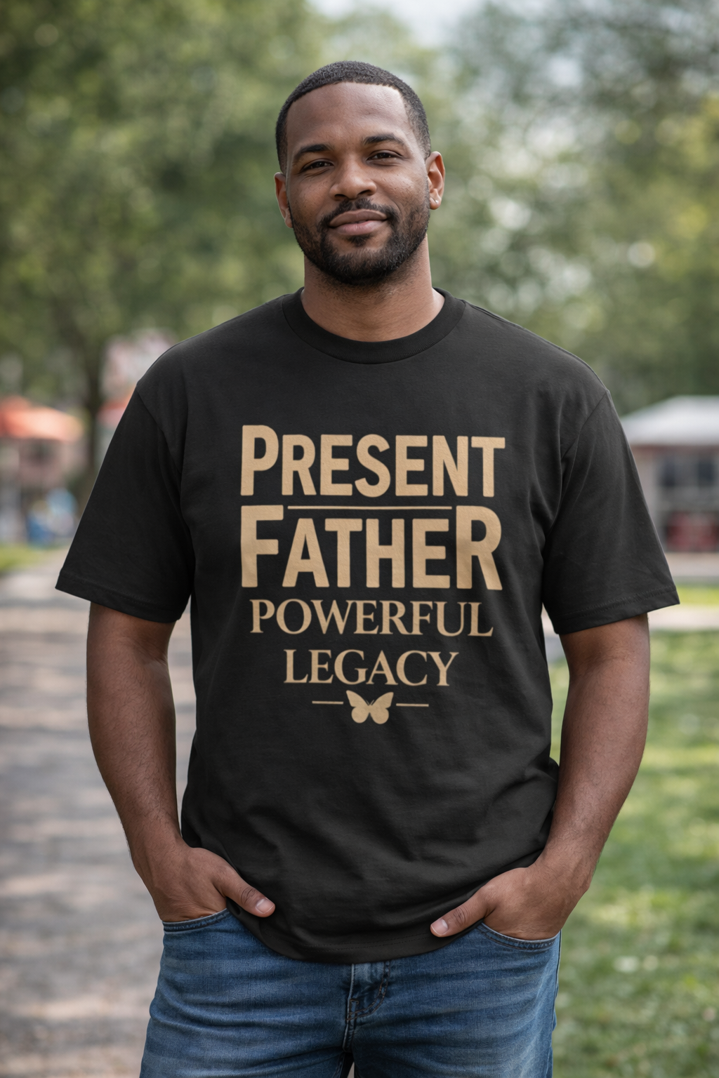 Camiseta Padre Presente Legado Poderoso