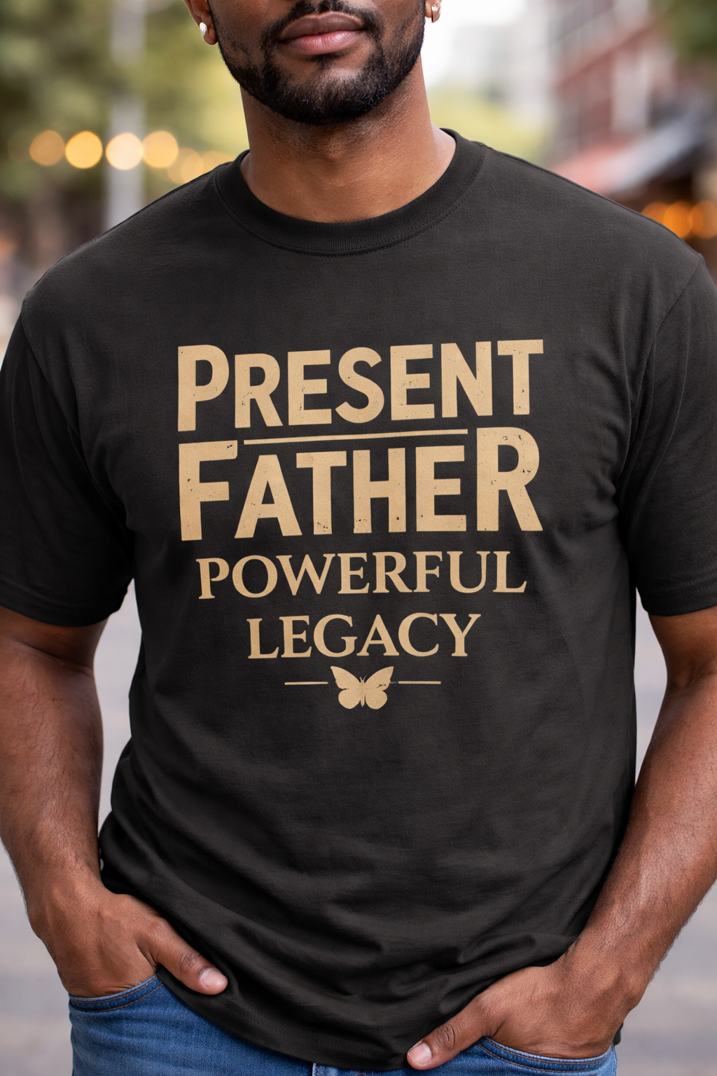 Camiseta Padre Presente Legado Poderoso