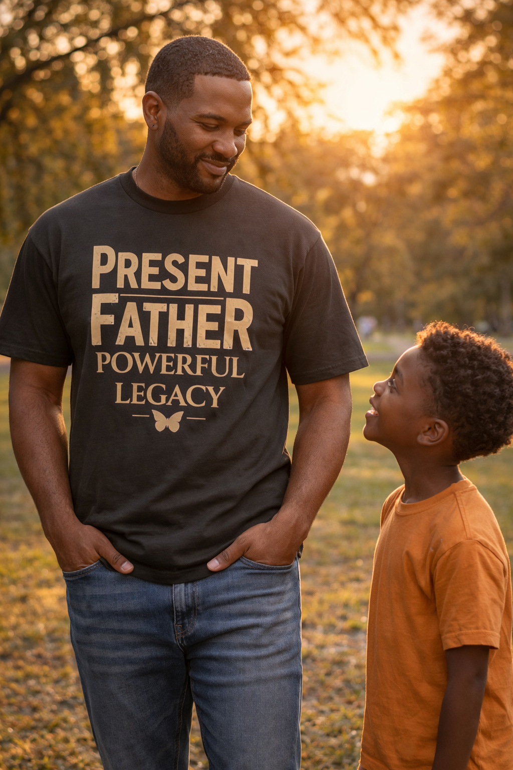 Camiseta Padre Presente Legado Poderoso