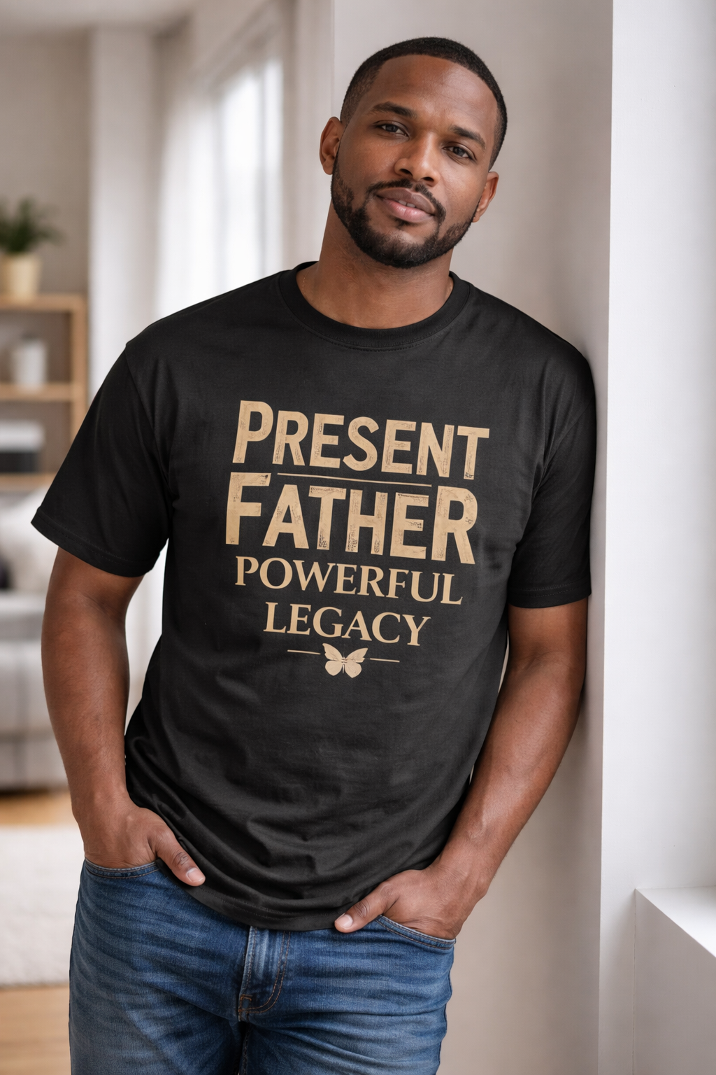 Camiseta Padre Presente Legado Poderoso