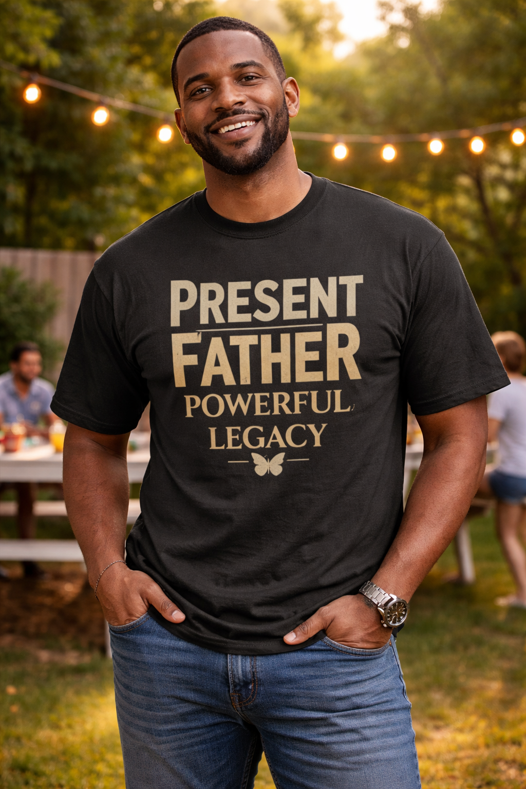Camiseta Padre Presente Legado Poderoso