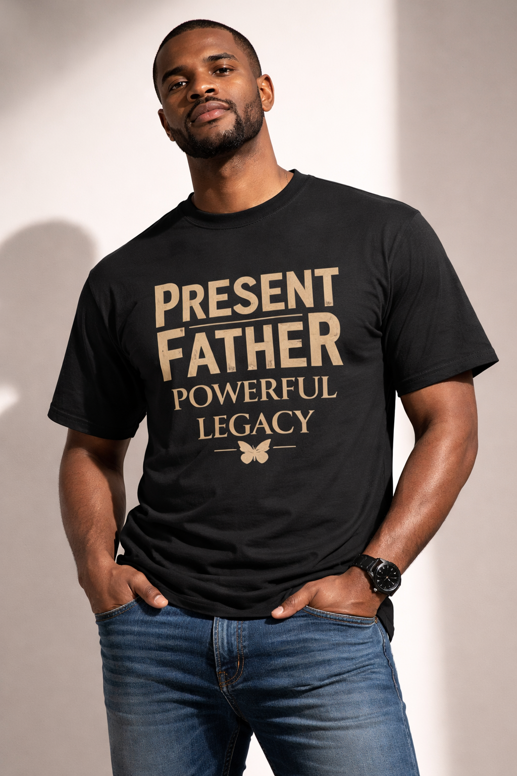 Camiseta Padre Presente Legado Poderoso