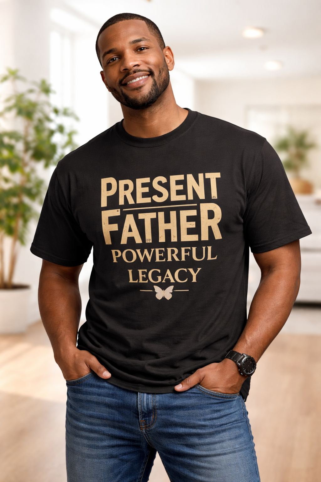 Camiseta Padre Presente Legado Poderoso