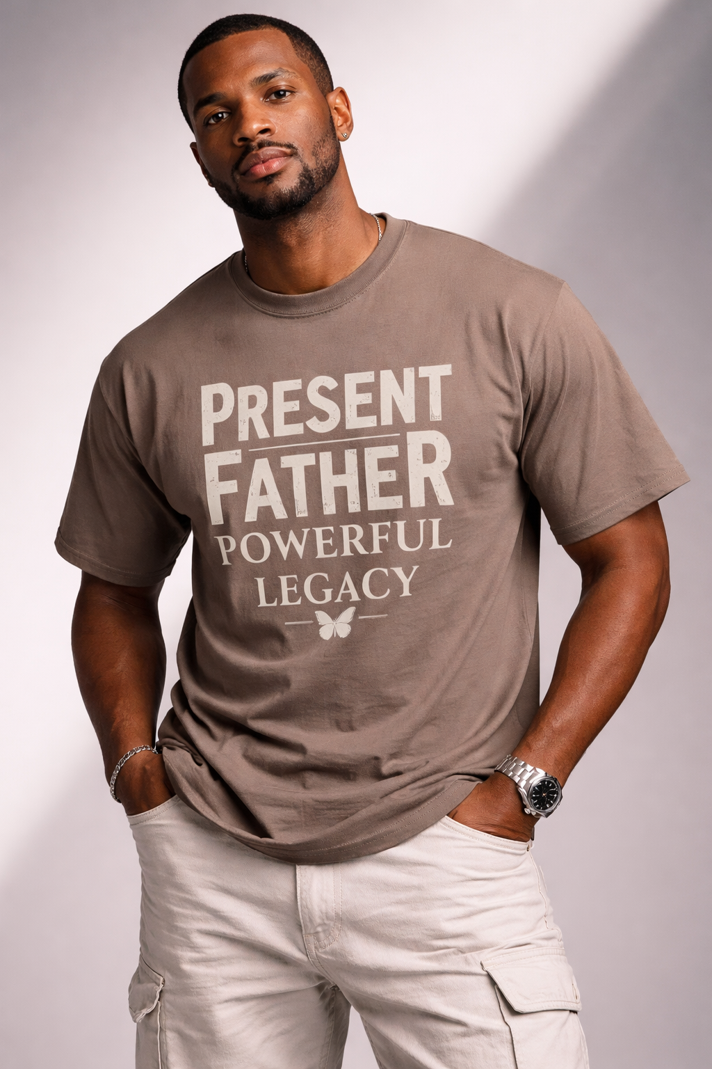 Camiseta Padre Presente Legado Poderoso