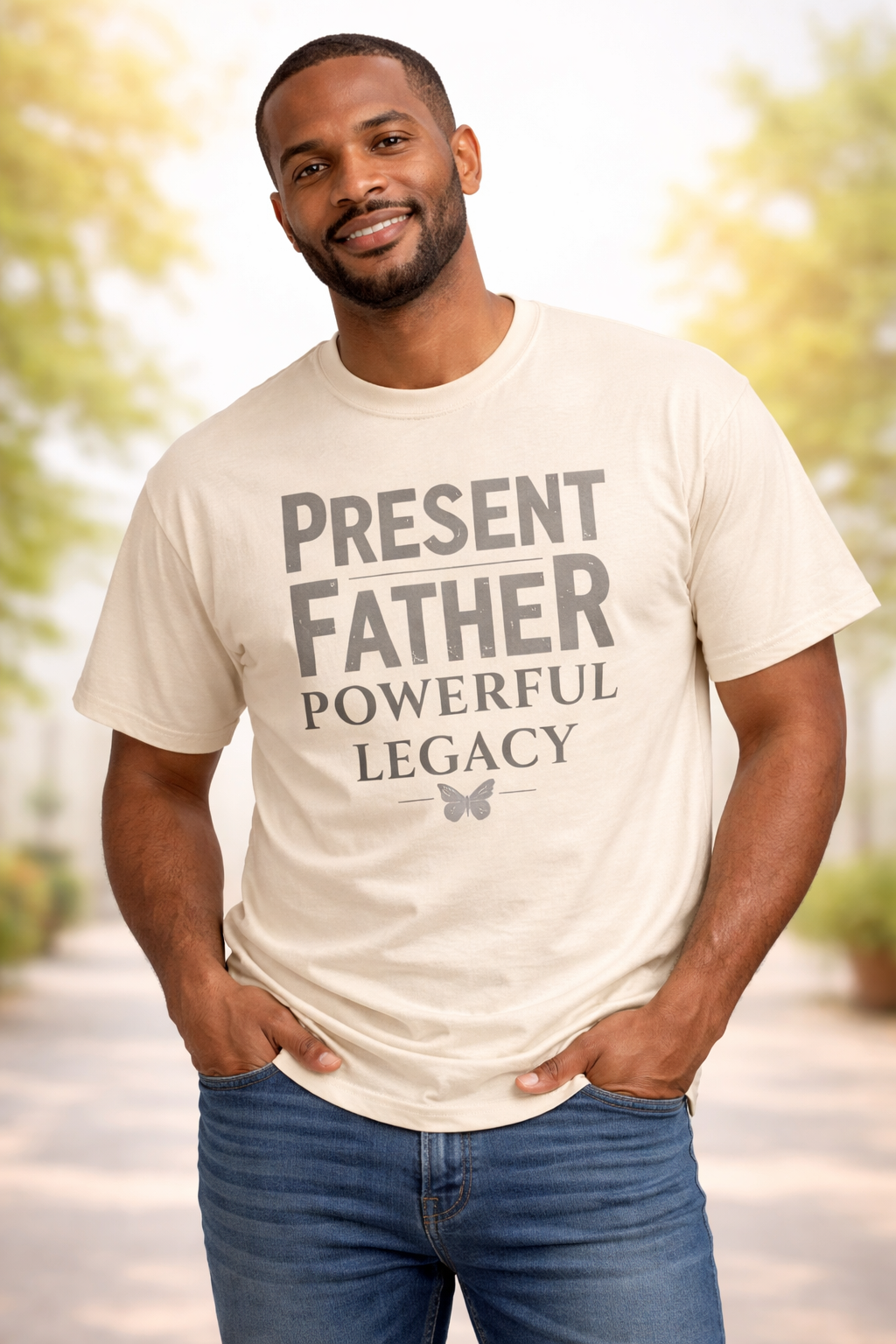 Camiseta Padre Presente Legado Poderoso