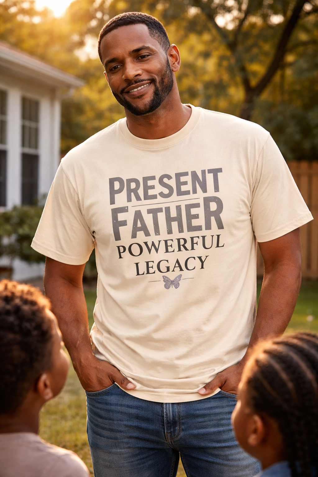 Camiseta Padre Presente Legado Poderoso