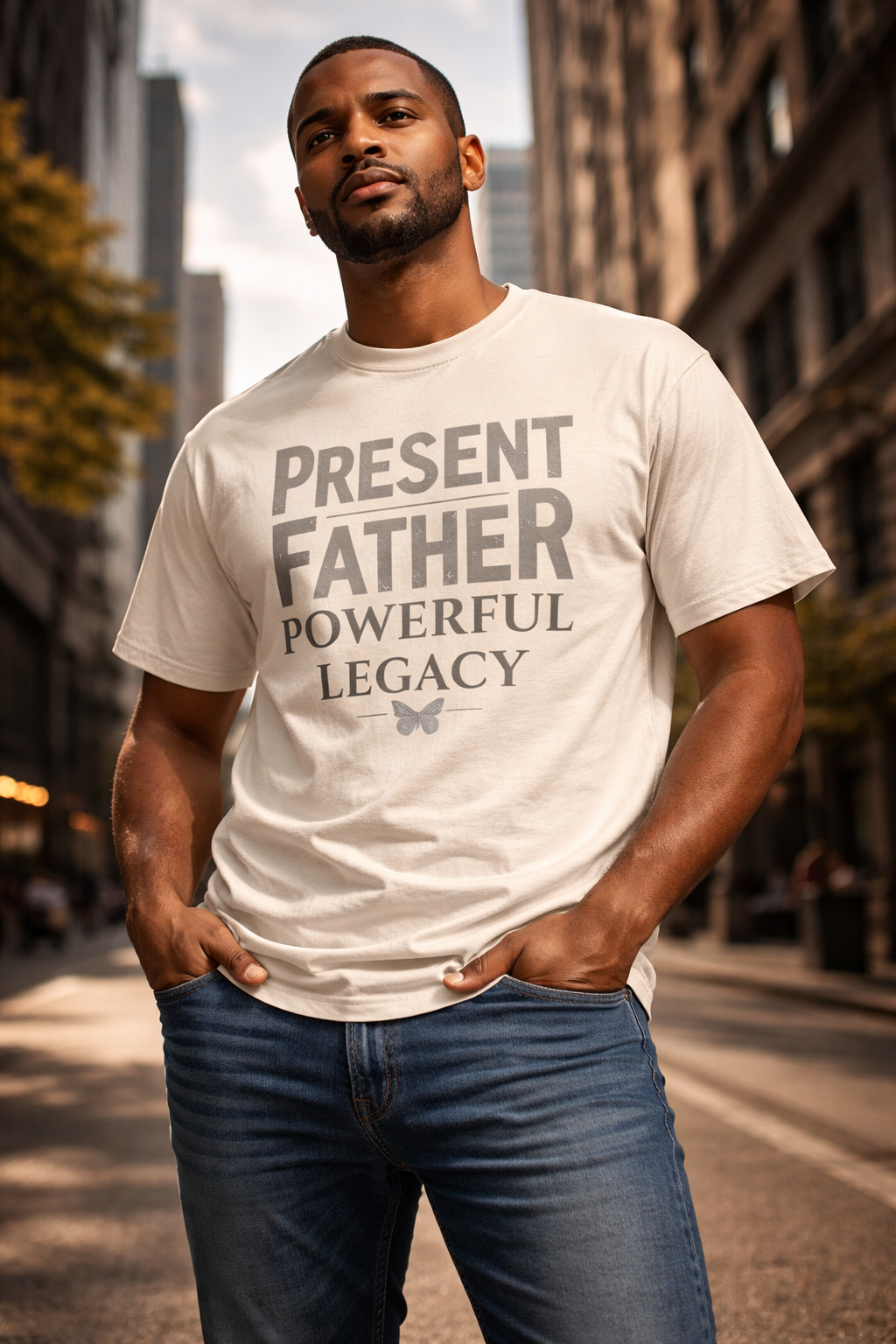 Camiseta Padre Presente Legado Poderoso