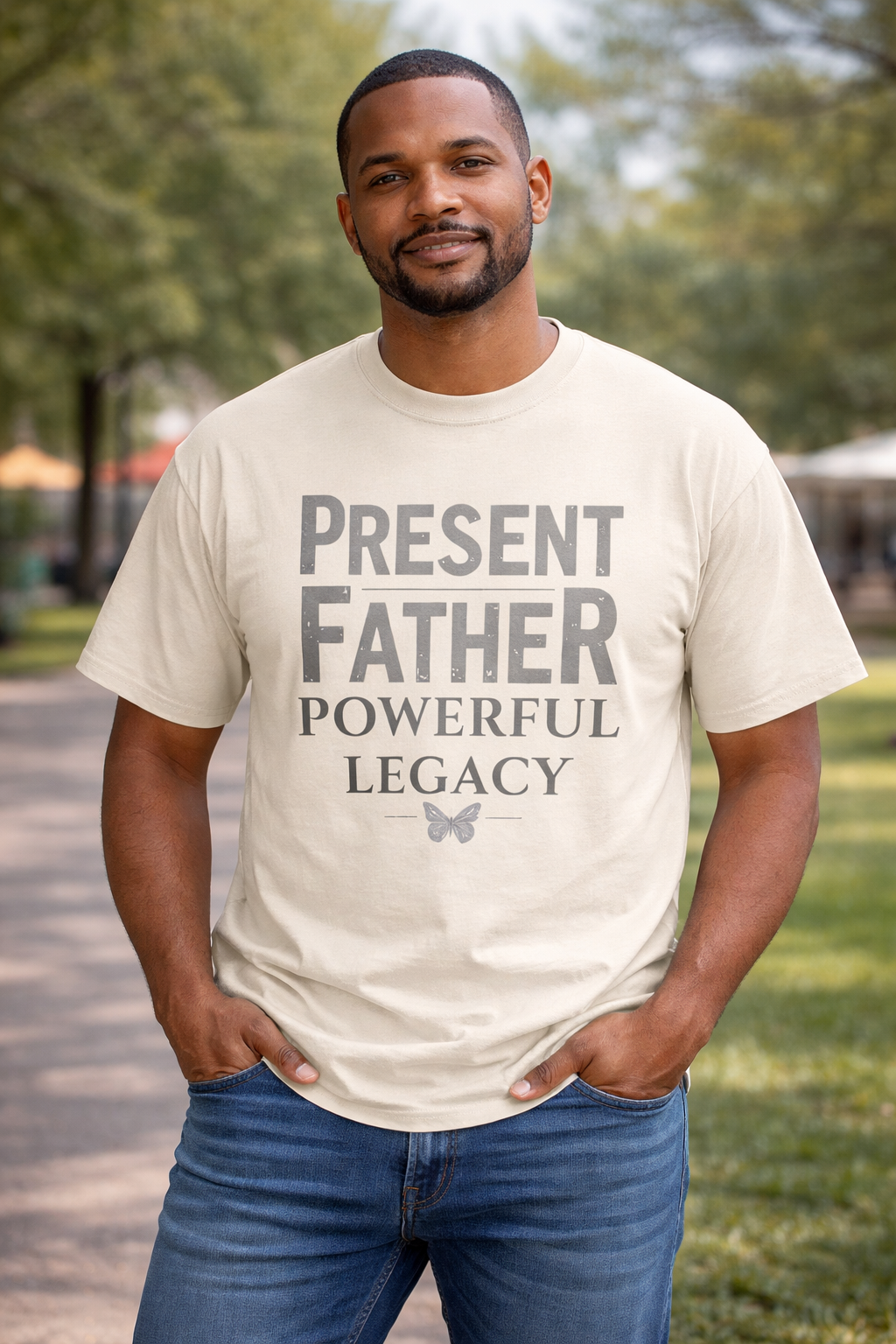 Camiseta Padre Presente Legado Poderoso