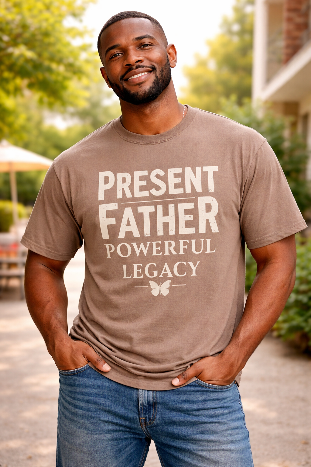 Camiseta Padre Presente Legado Poderoso