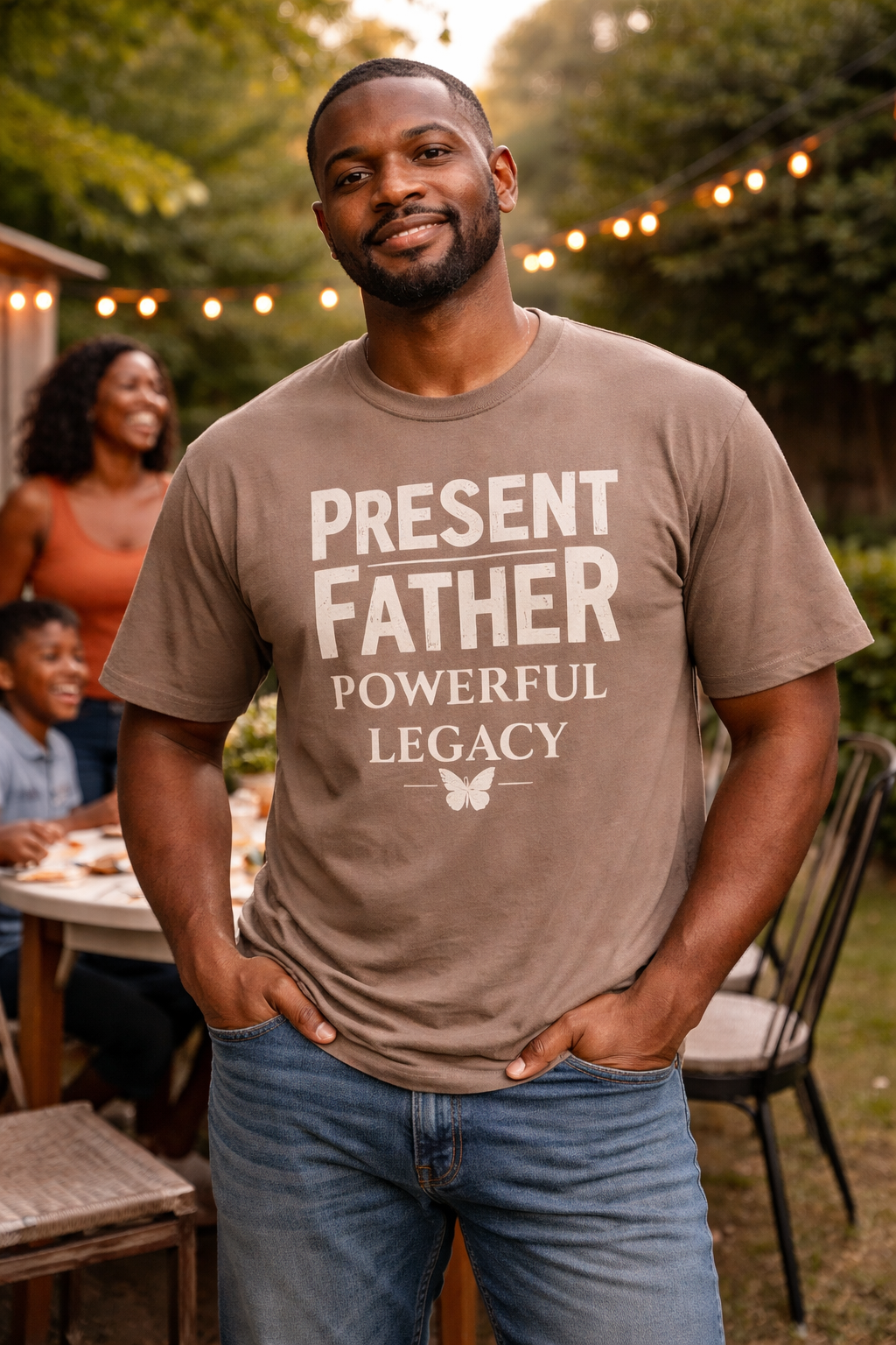 Camiseta Padre Presente Legado Poderoso