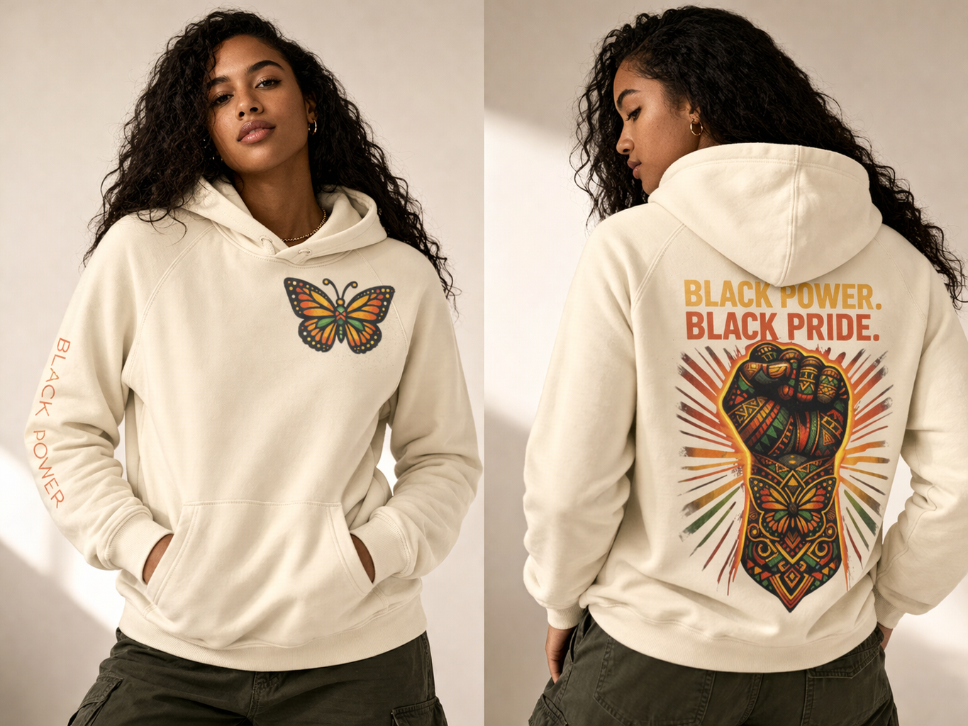 Black Power Black Pride Hoodie