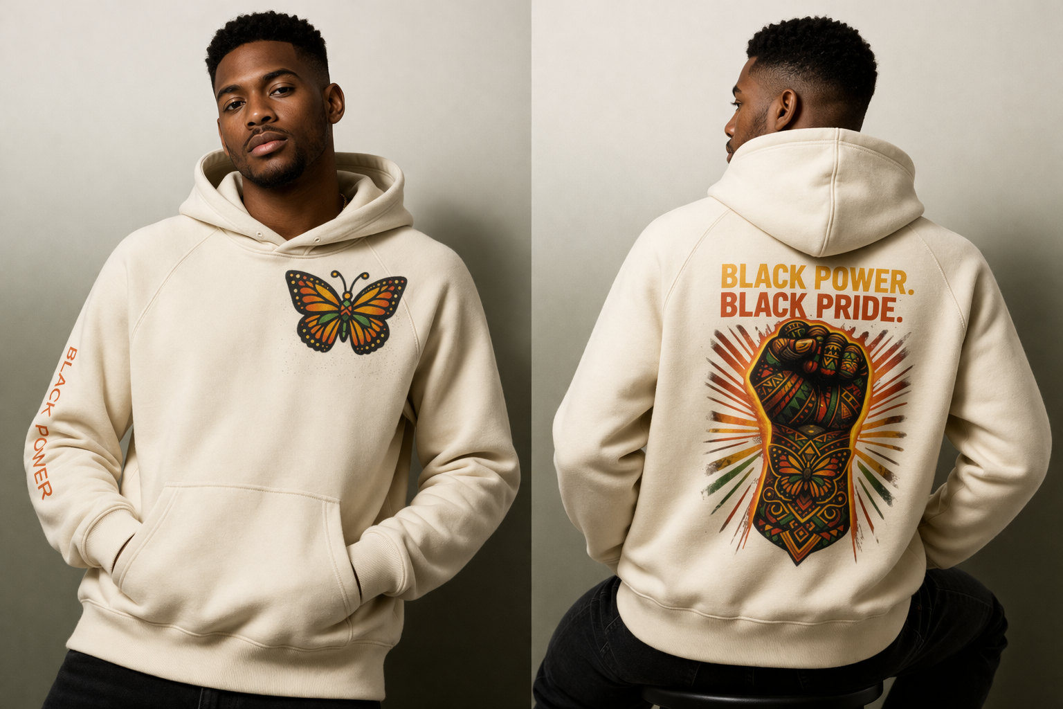 Black Power Black Pride Hoodie