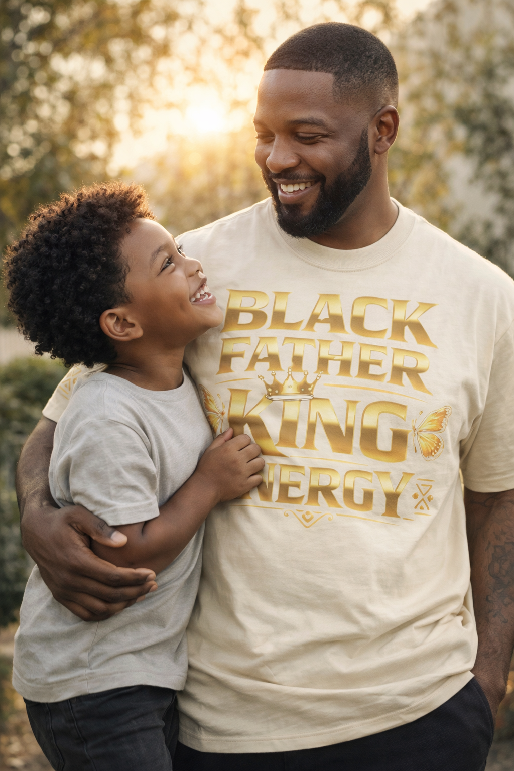 Camiseta "Black Father King Energy" - Camiseta Afrocentrada Premium para Papá