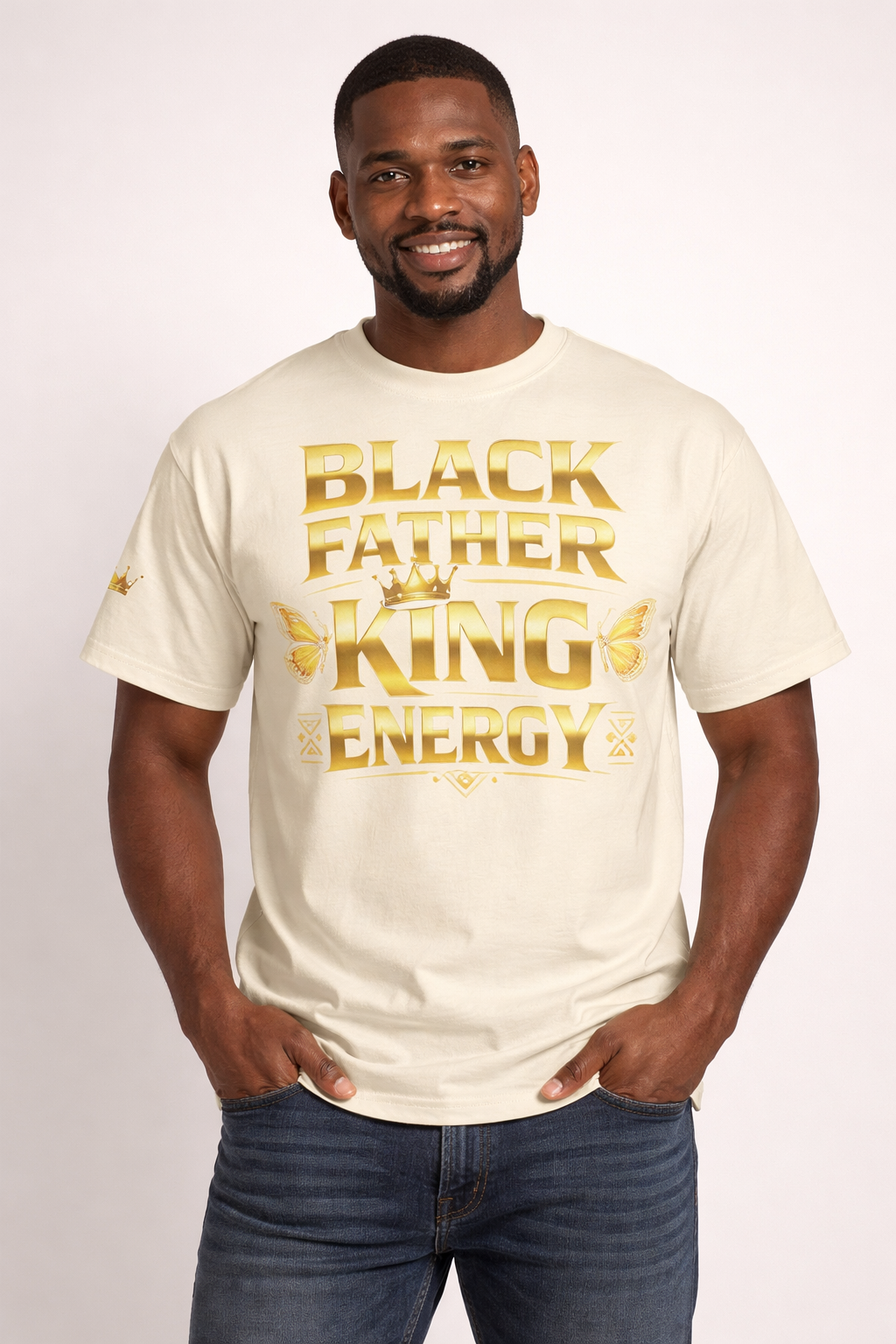 Camiseta "Black Father King Energy" - Camiseta Afrocentrada Premium para Papá