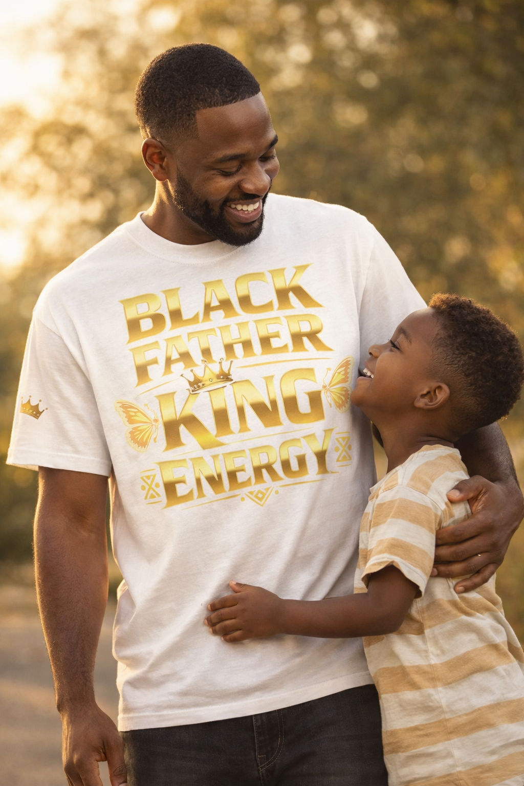 Camiseta "Black Father King Energy" - Camiseta Afrocentrada Premium para Papá