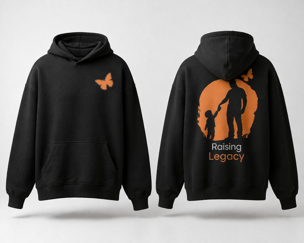 Sudadera con capucha "Raising Legacy" – Sudadera con capucha de estilo urbano sobre la paternidad