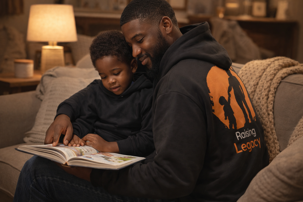 Sudadera con capucha "Raising Legacy" – Sudadera con capucha de estilo urbano sobre la paternidad