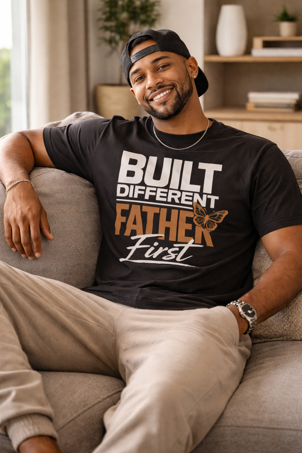 Camiseta "Padre Diferente Primero" | Camiseta Premium de Vida de Papá