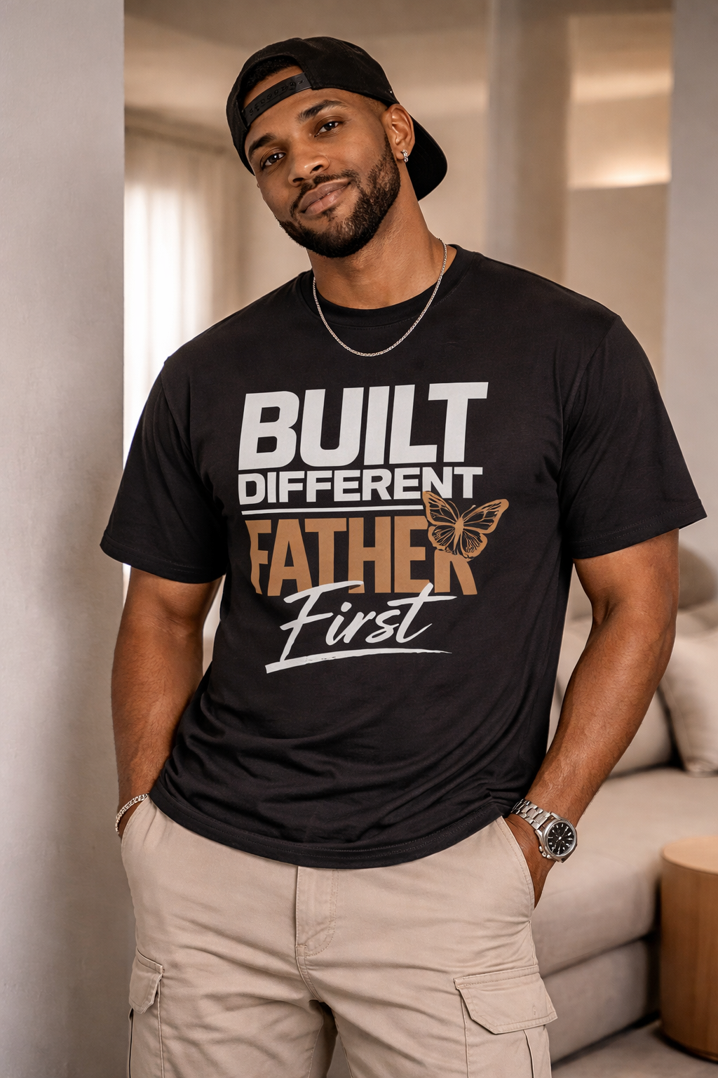 Camiseta "Padre Diferente Primero" | Camiseta Premium de Vida de Papá