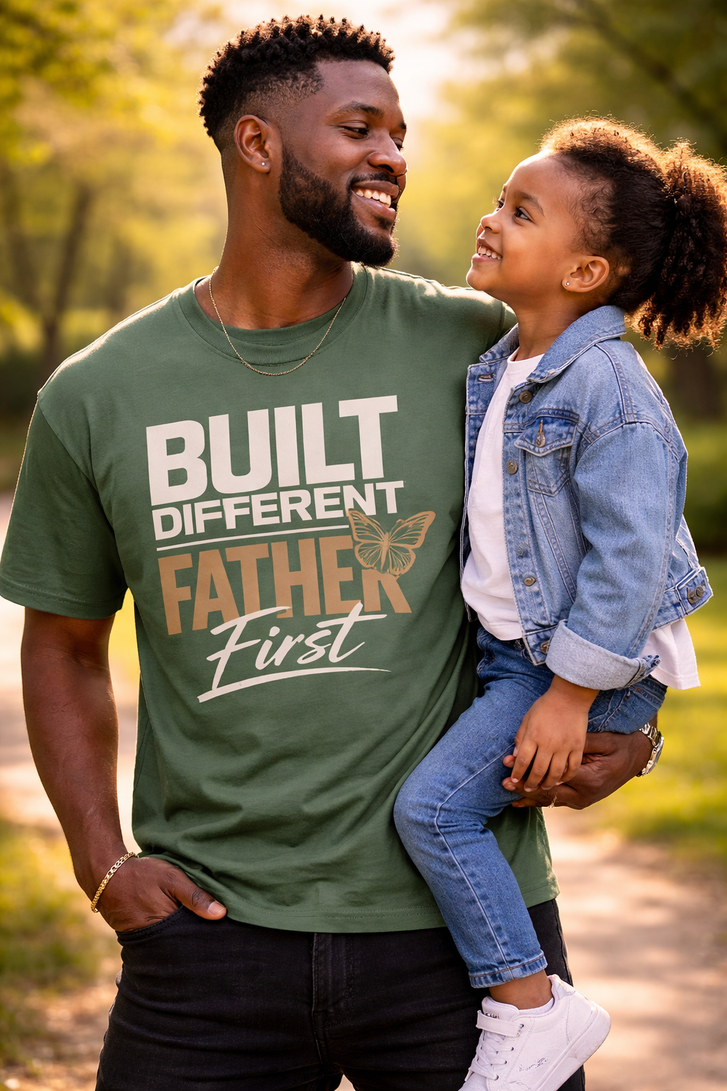 Camiseta "Padre Diferente Primero" | Camiseta Premium de Vida de Papá