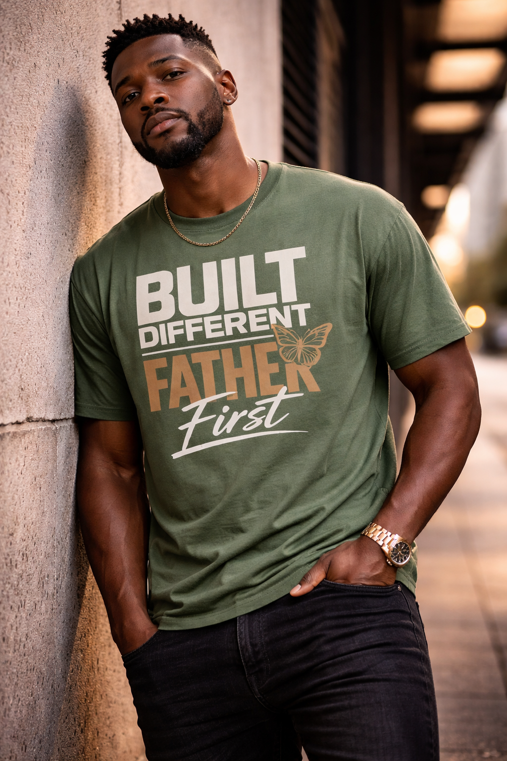 Camiseta "Padre Diferente Primero" | Camiseta Premium de Vida de Papá