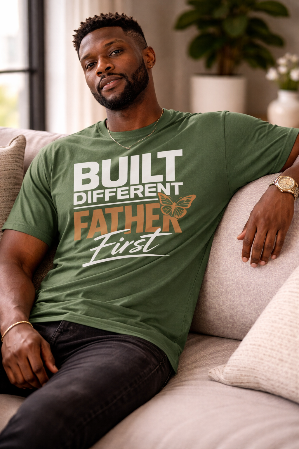Camiseta "Padre Diferente Primero" | Camiseta Premium de Vida de Papá