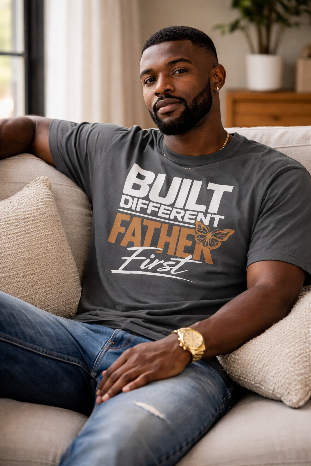 Camiseta "Padre Diferente Primero" | Camiseta Premium de Vida de Papá