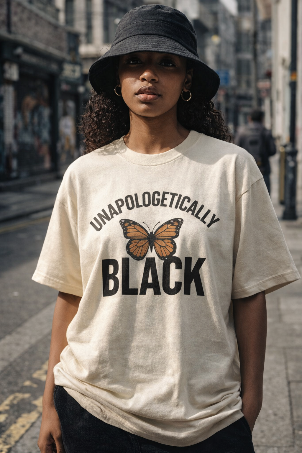 Unapologetically Black Graphic T-Shirt – Afrocentric Pride Streetwear