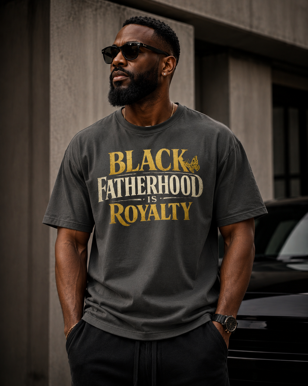 Black Fatherhood Is Royalty Tee