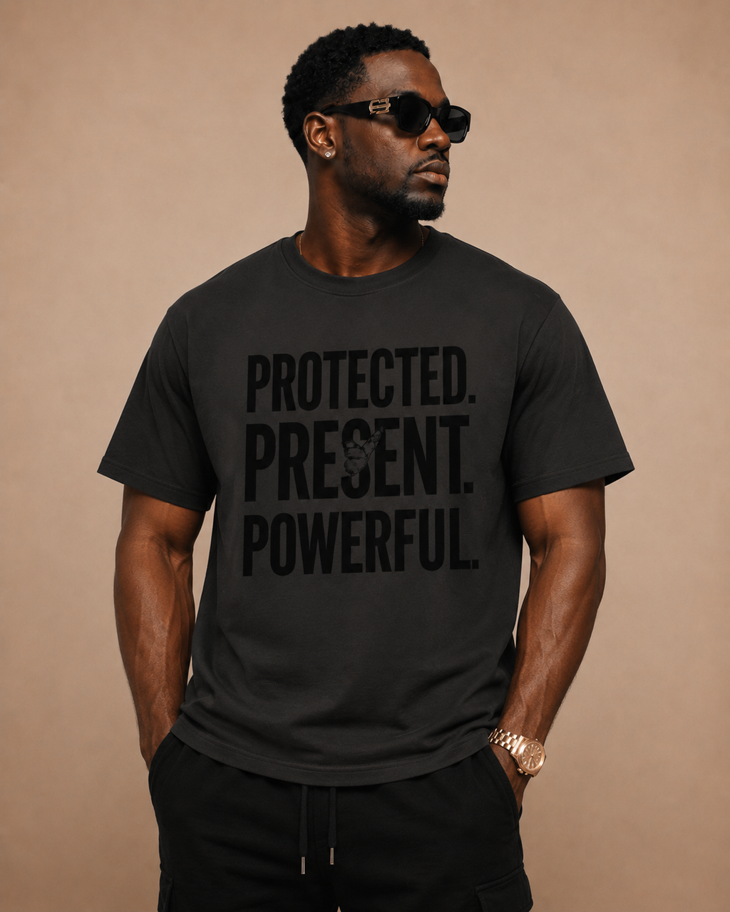 Protected Present Powerful heavyweight fatherhood graphic tee
Black fatherhood streetwear shirt for dads
Inspirational Black dad heavyweight graphic tee
Premium fatherhood empowerment t-shirt
Black father leadership graphic shirt
Heavyweight fatherhood streetwear apparel
