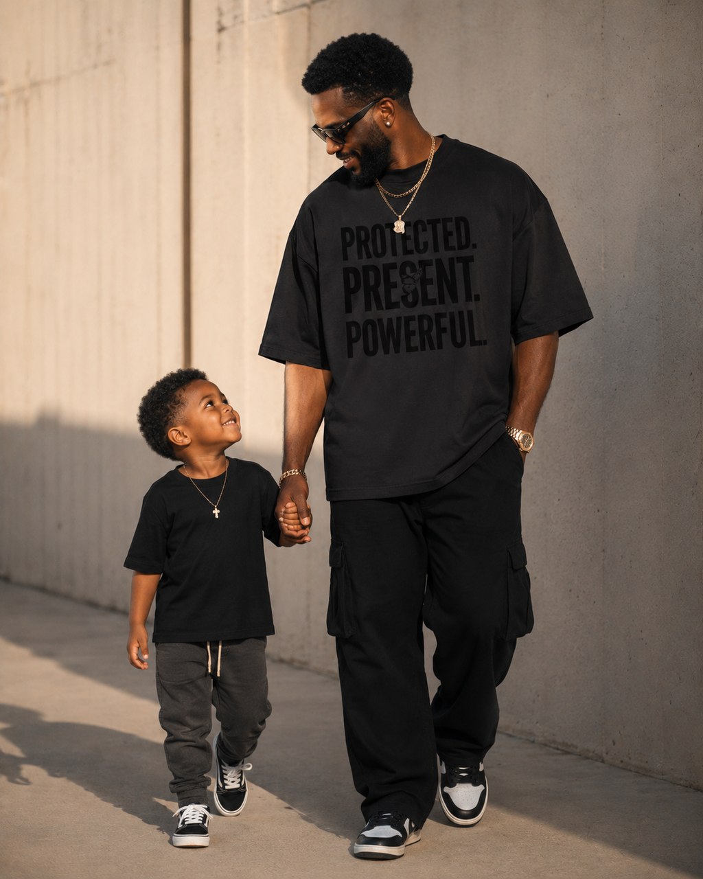 Protected Present Powerful heavyweight fatherhood graphic tee
Black fatherhood streetwear shirt for dads
Inspirational Black dad heavyweight graphic tee
Premium fatherhood empowerment t-shirt
Black father leadership graphic shirt
Heavyweight fatherhood streetwear apparel