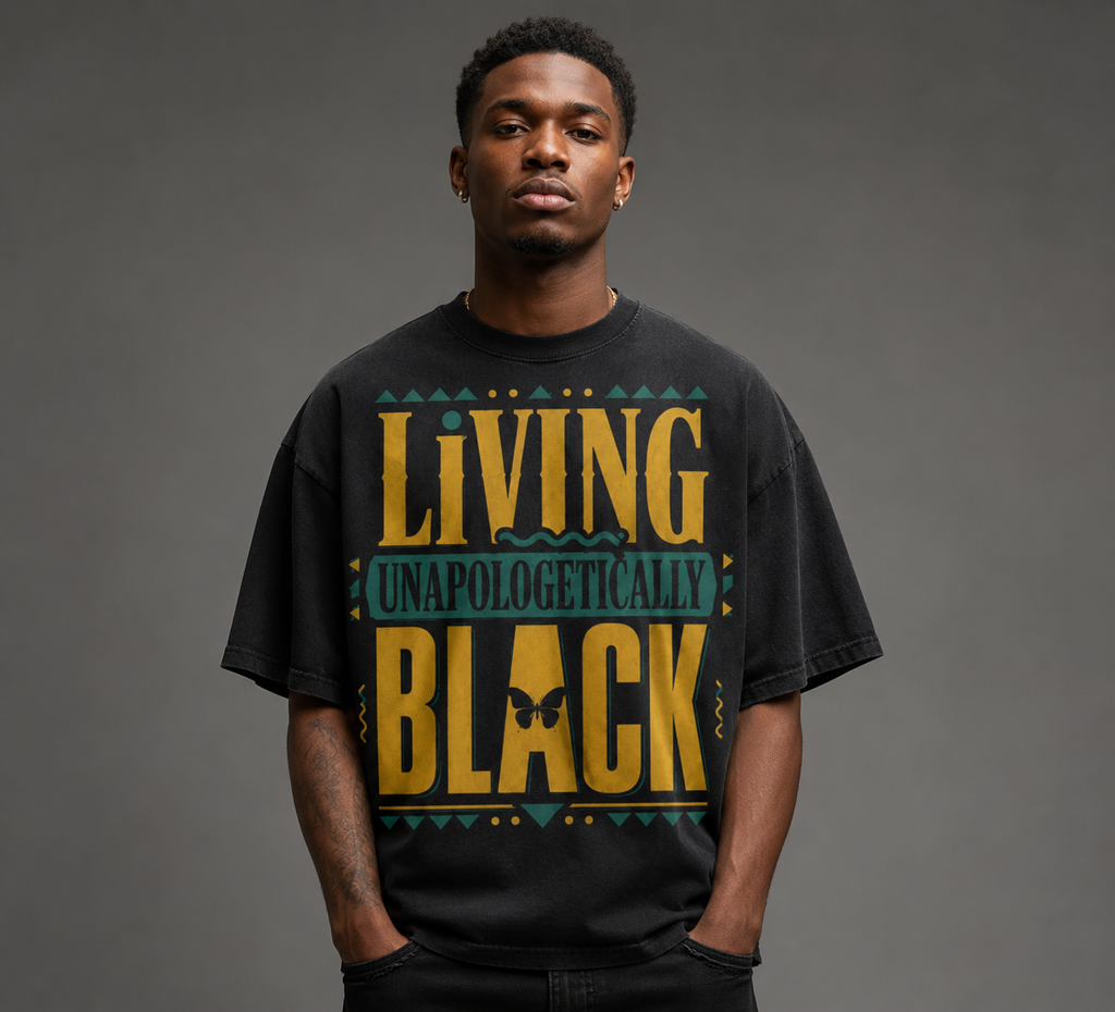 Living Unapologetically Black oversized heavyweight t-shirt
Black pride oversized streetwear graphic tee
Premium heavyweight Black culture t-shirt
Unapologetically Black statement shirt
Melanin pride oversized graphic tee
Black excellence streetwear apparel