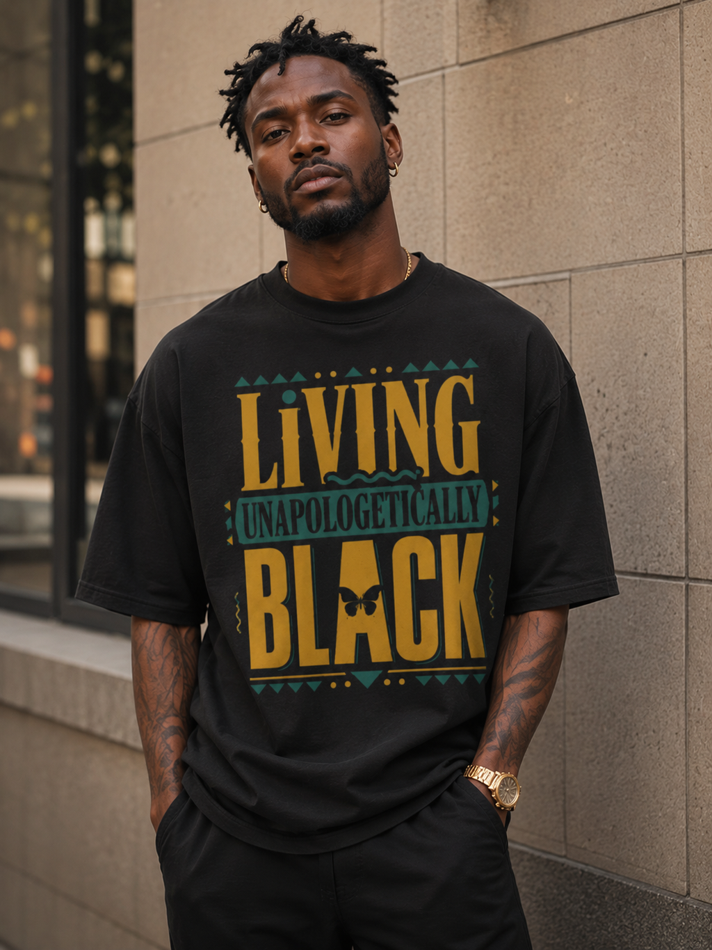 Living Unapologetically Black oversized heavyweight t-shirt
Black pride oversized streetwear graphic tee
Premium heavyweight Black culture t-shirt
Unapologetically Black statement shirt
Melanin pride oversized graphic tee
Black excellence streetwear apparel