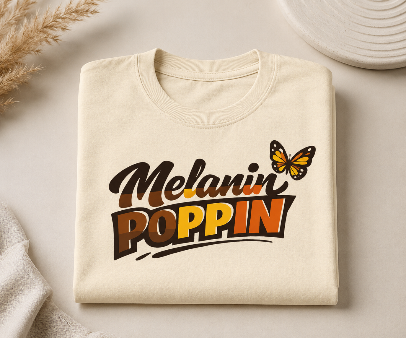 Melanin Poppin Butterfly Tee