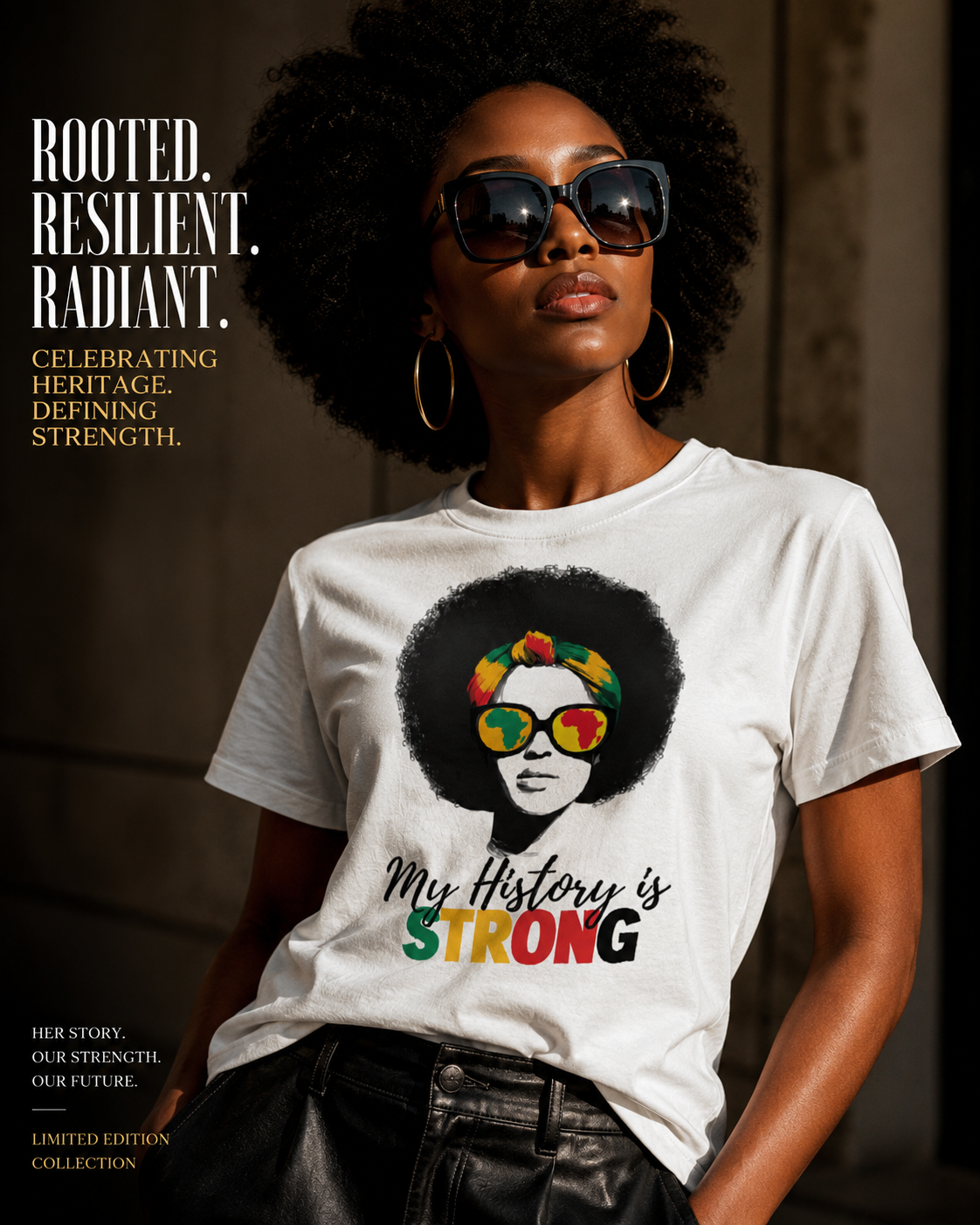 MY HISTORY IS STRONG Heritage Statement Tee