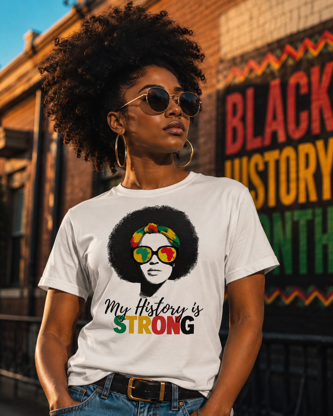 MY HISTORY IS STRONG Heritage Statement Tee